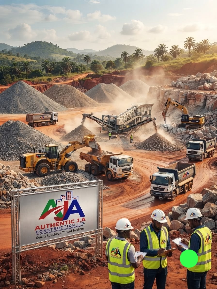 Quarry stones and chips supplied by AUTHENTIC J.A.